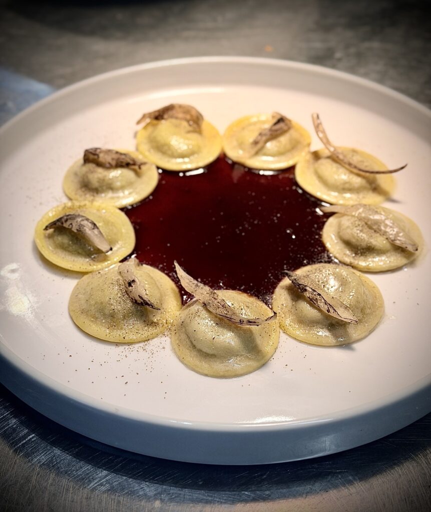 Bottoni alle capesante – Ristorante Parc Hotel, Poppi